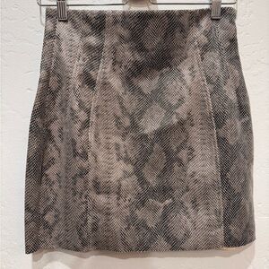 Faux Leather Zara Snakeskin Skirt